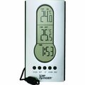 Minder Research Wired Indoor and Outdoor Thermometer with Clock MRI-122AG